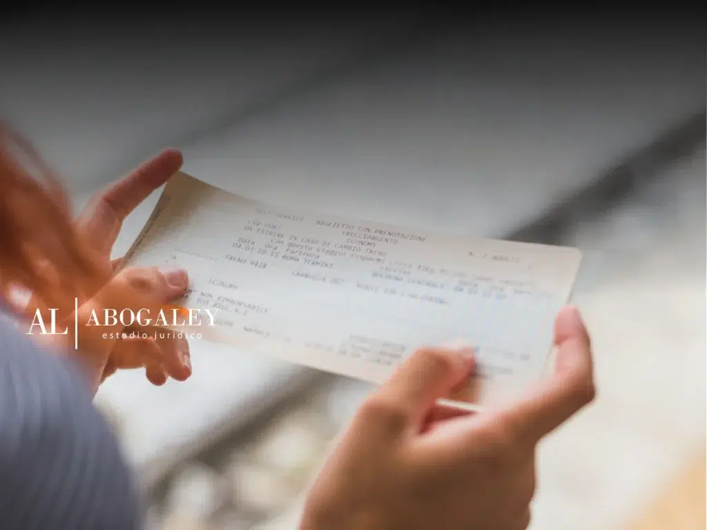 persona con un cheque en sus manos pensando en ¿Qué es una demanda ejecutiva en Chile?