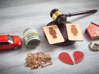 Repartir bienes en un divorcio