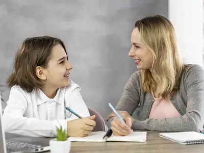 Madre adoptiva y niño